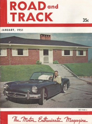 ROAD & TRACK 1951 JAN - ALFA vs. FERRARI, NEW CONSUL